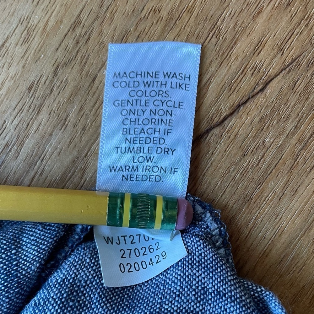 J. Jill Love Linen Casual Blue Tie Waist 100% Linen Utility Chore Jacket - Picture 11 of 15